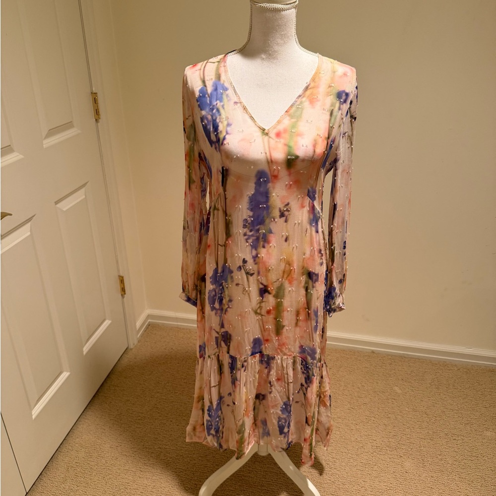 Floral V-Neck Dress